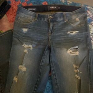 Torrid Bombshell Skinny Jeans-Distressed 12R